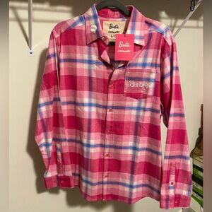 Barbie x Cakeworthy Flannel - L - NWT